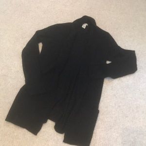 Black cashmere white and Warren cashmere cardigan